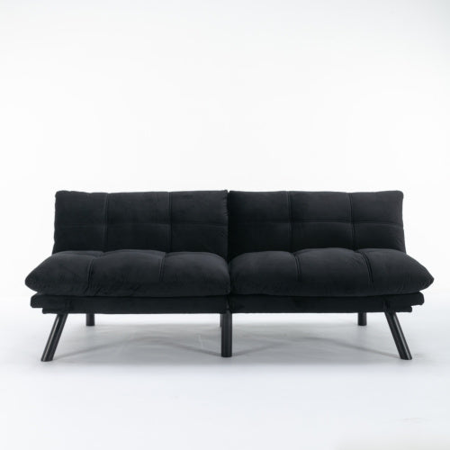 Raya Convertible Sofa Bed – Black Linen